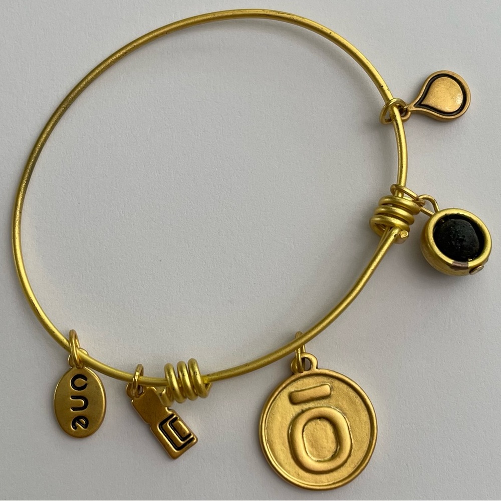 NWT dōTERRA® Ō Lava Essential Oil Diffuser Bangle Bracelet - Gold